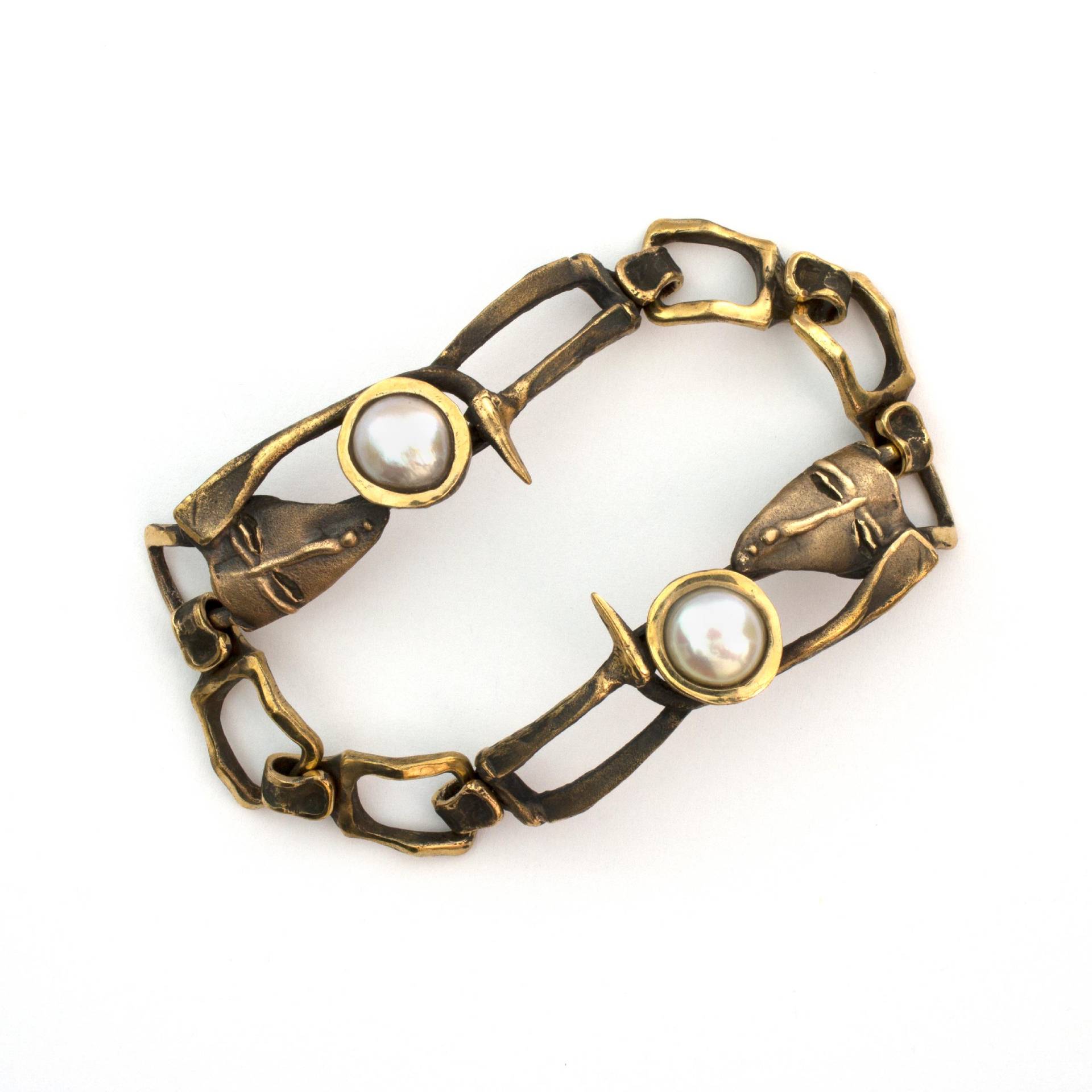 321 Eve Bronze-Armband Mit Perlen Von Vojtěška Vlèková 321 Eve Bronze-Armband Mit Perlen Von Vojtěška Vlèková von AtelierJaromira