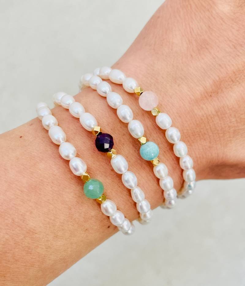 Süßwasserperlen Armband von AtelierJuligold