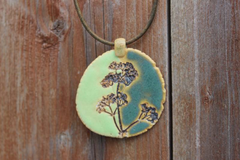 Kette Mit Keramik-Anhänger, Halskette, Schmuck, Natur, Rustikal, Handgemacht Kette Mit Keramik-Anhänger, Halskette, Schmuck, Natur, Rustikal, Handgemacht von AtelierKeramixx