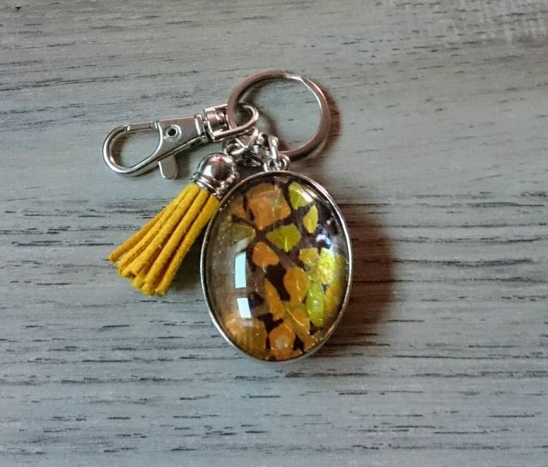 Schlüsselanhänger Und Sein Doppel-Cabochon Schlüsselanhänger Und Sein Doppel-Cabochon von AtelierKtyCreations