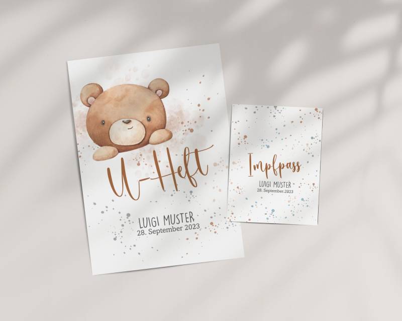Set U-Heft Und Impfpass Hülle Luigi, Personalisiert Untersuchungsheft von AtelierManuAcikgoez