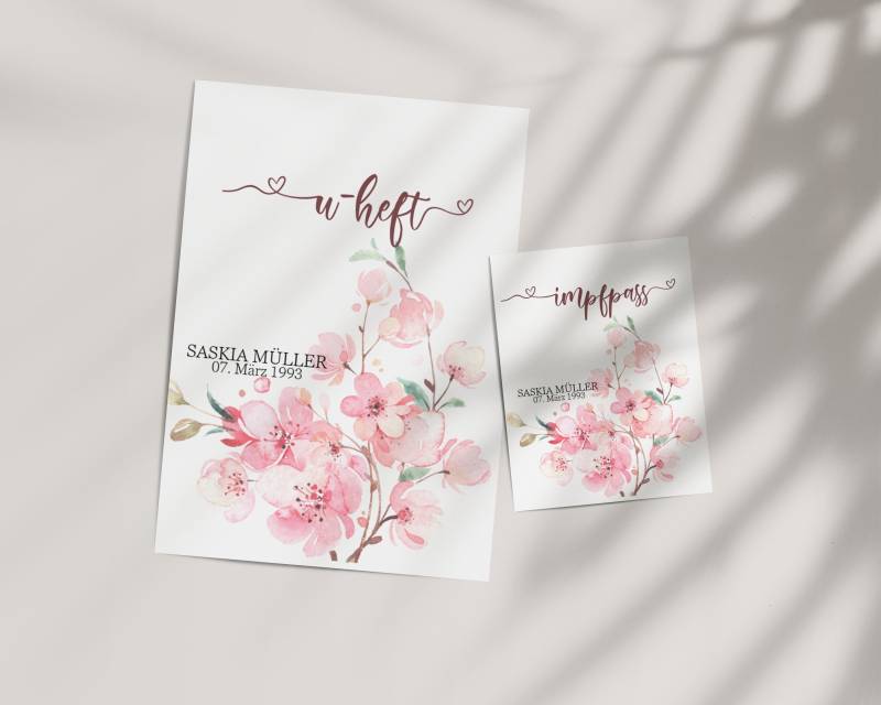 Set U-Heft Und Impfpass Hülle Saskia Personalisiert von AtelierManuAcikgoez