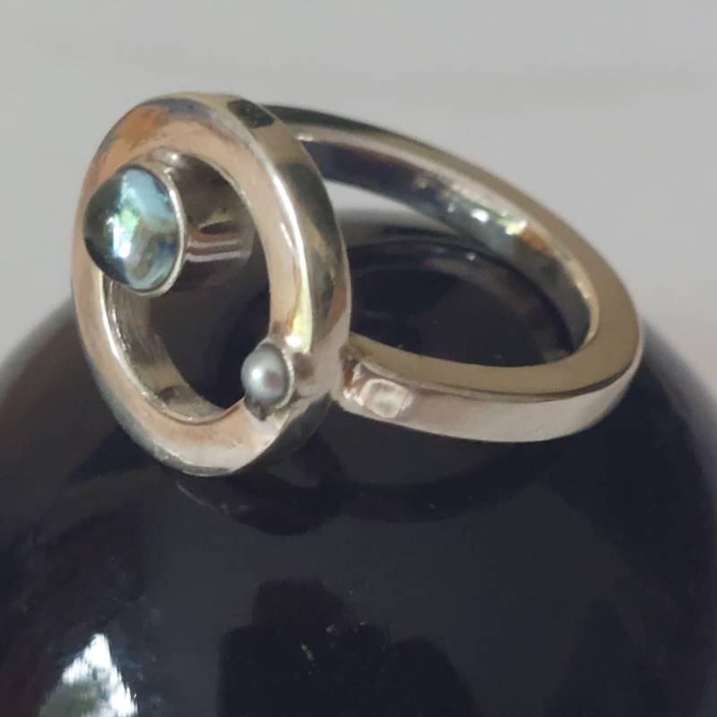 Geburt Ring Geburtsstunde Individuell Mit Echten Edelsteinen Oder Perlen Azendent Sternzeichenring Taufe Besonderer Zeitpunkt First Date von AtelierMarxsen