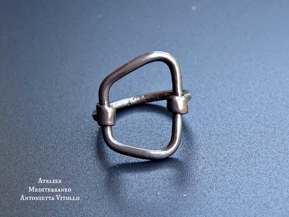 Boho Style Antiqued Silber Ring Auf Bestellung Gefertigt von AtelierMediterraneo