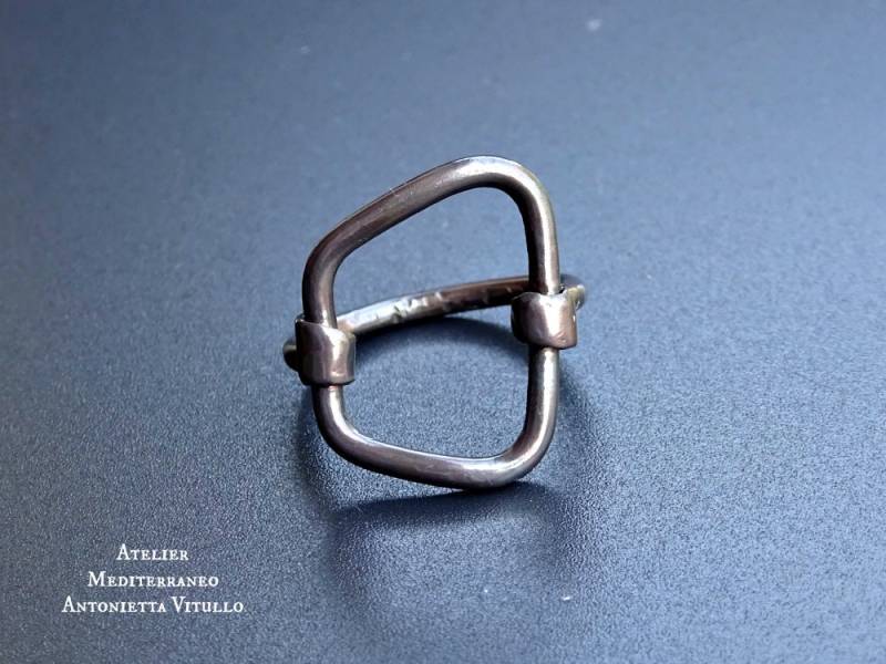 Boho Style Antiqued Silber Ring Auf Bestellung Gefertigt von AtelierMediterraneo