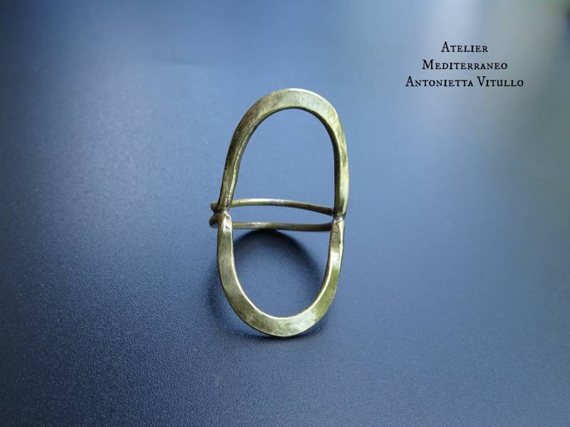 Klobige Messing Ring Auf Bestellung Gefertigt von AtelierMediterraneo