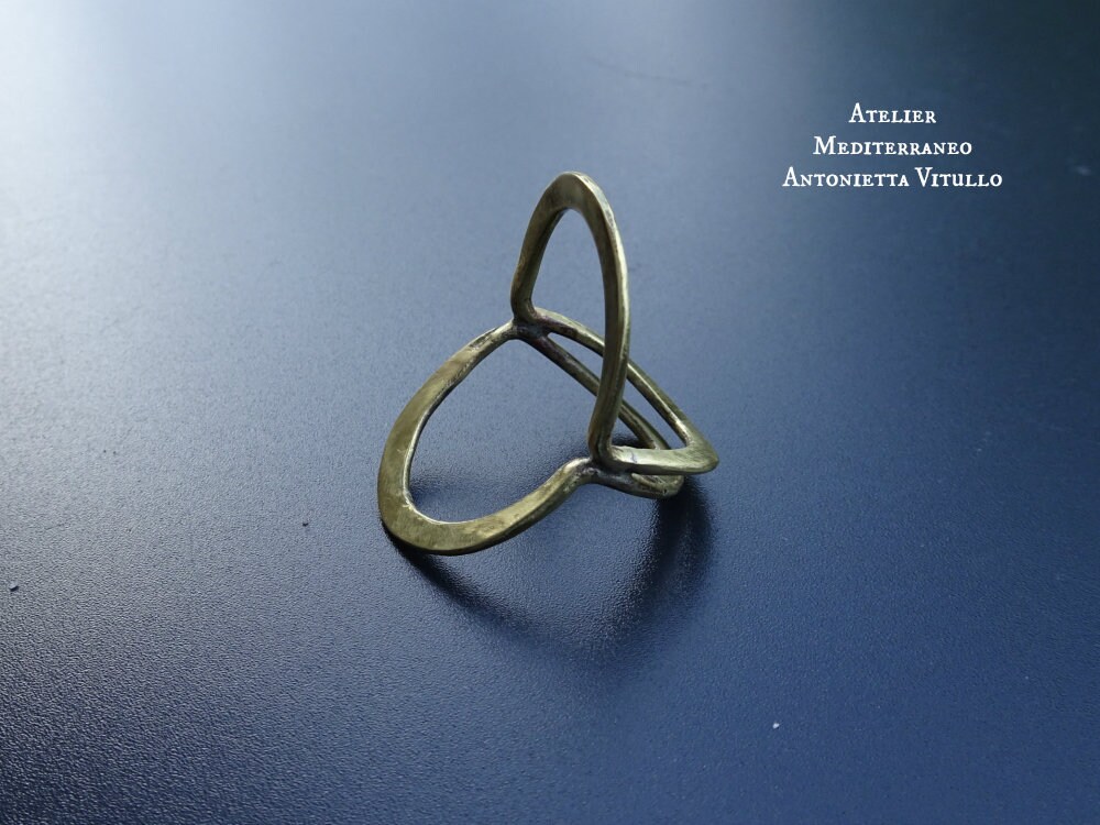 Messing Boho Ring Auf Bestellung von AtelierMediterraneo