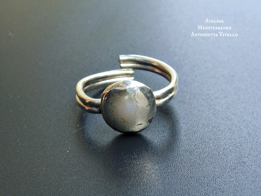 sterling Silber Nugget Ring Auf Bestellung von AtelierMediterraneo