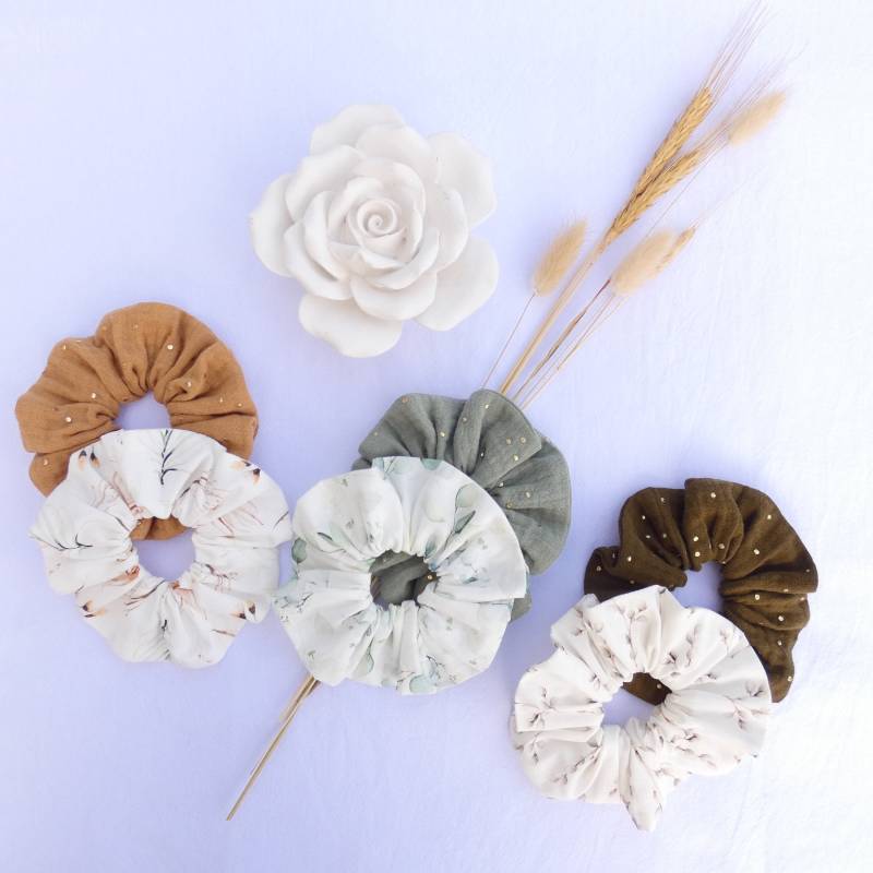 Scrunchie/Haarliebling Haargummi Boho-Bohemian-Haaraccessoire von AtelierMelopee