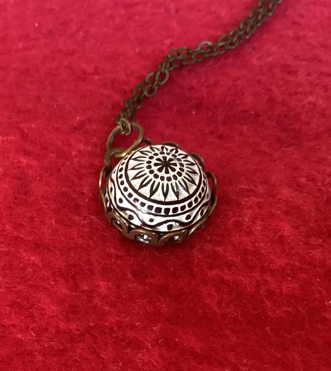 Cabochonschmuck Kette Mosaik von AtelierNaturundKunst