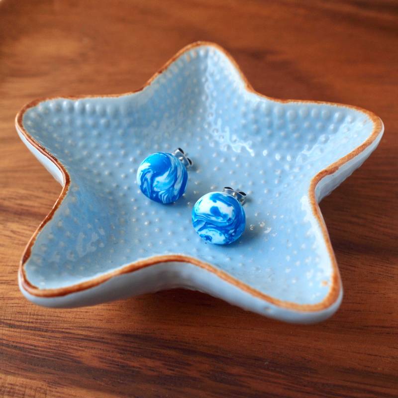 Mini Ohrstecker Kollektion - Handgefertigte Polymer Clay Ohrringe Mit Nickelfreiem Silber Messing Tragbare Kunst Schmuck von AtelierPaprika