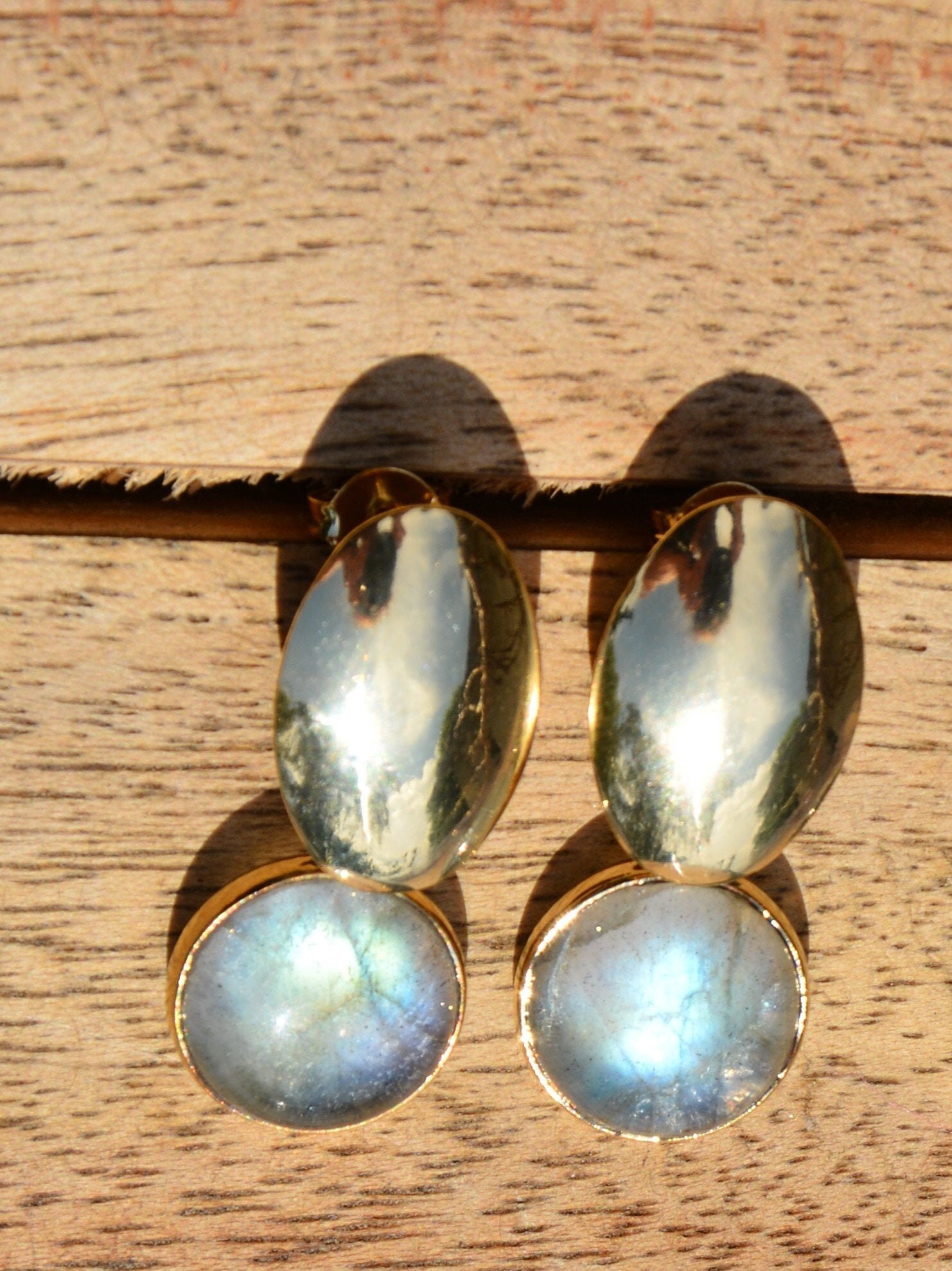 Edelstein Labradorit Ohrringe Goldfilled Edelstein Labradorit Ohrringe Goldfilled von AtelierPelzer