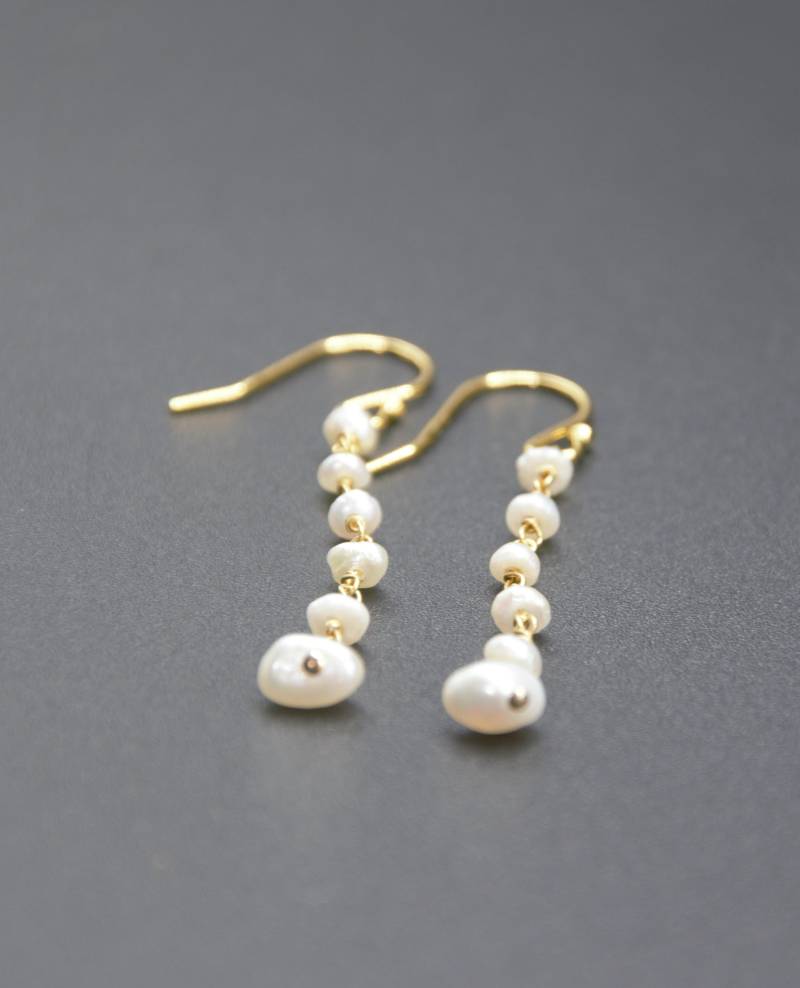 Süßwasser-Perlen Ohrringe von AtelierPelzer