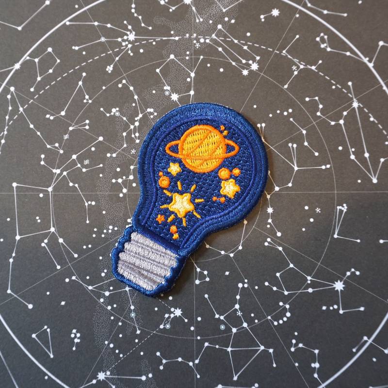 Stern Glühbirne | Stickerei Aufnäher Galaxie Thema Kleidungsdesign Stern Glühbirne | Stickerei Aufnäher Galaxie Thema Kleidungsdesign von AtelierPersephone