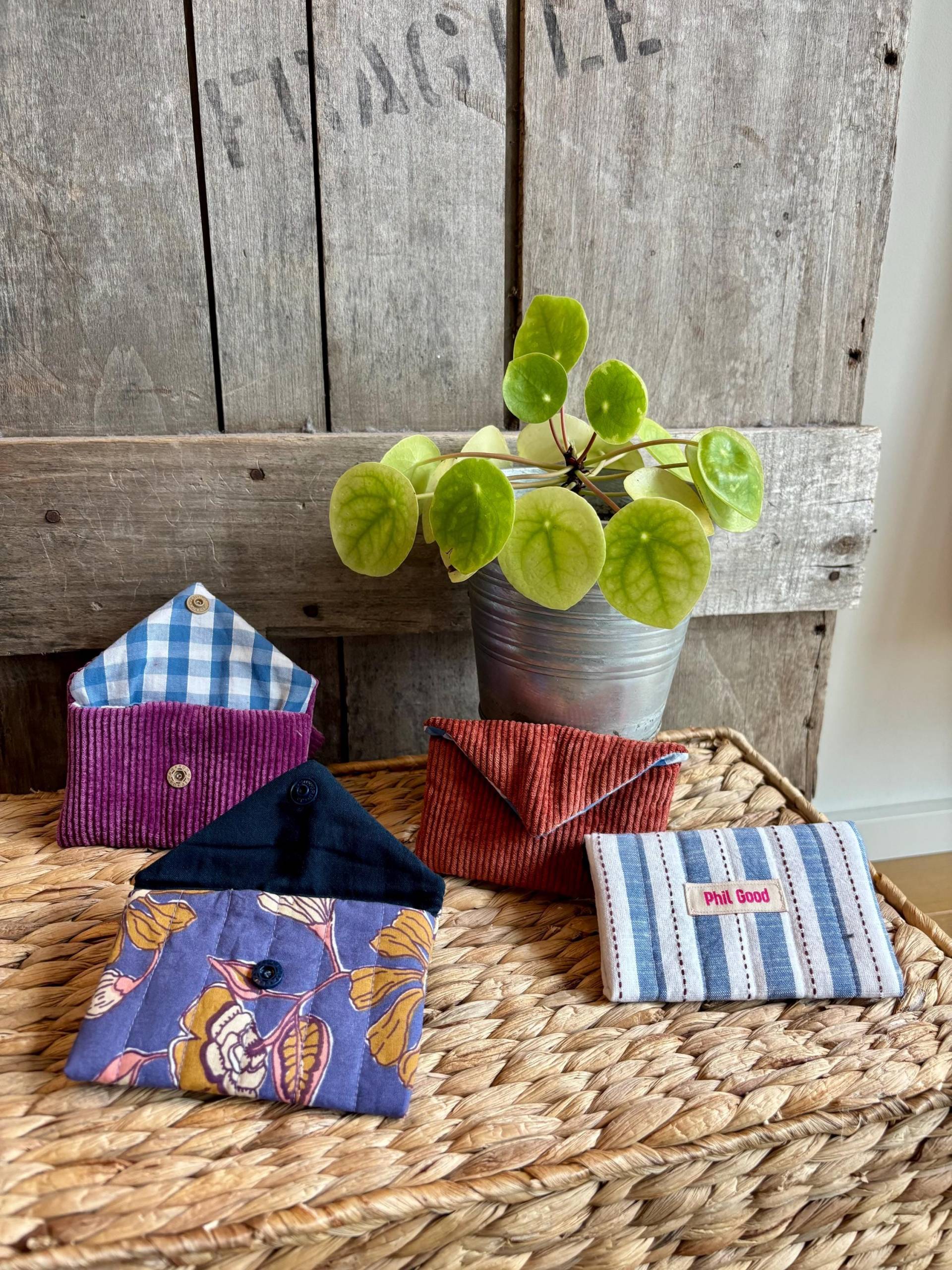 Kleines Druckknopftäschchen - Vielseitig Einsetzbar, Praktisch Und Handgefertigt, Für Schmuck, Karten Kleine Schätze von AtelierPhilGoodCie