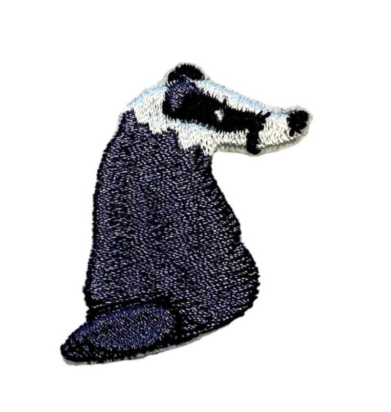 Winziger Dachs Aufnäher Waldtier Abzeichen Dekorativer Diy Stickerei Gestickte Applikation Motiv Geschenk von AtelierRSembroidery