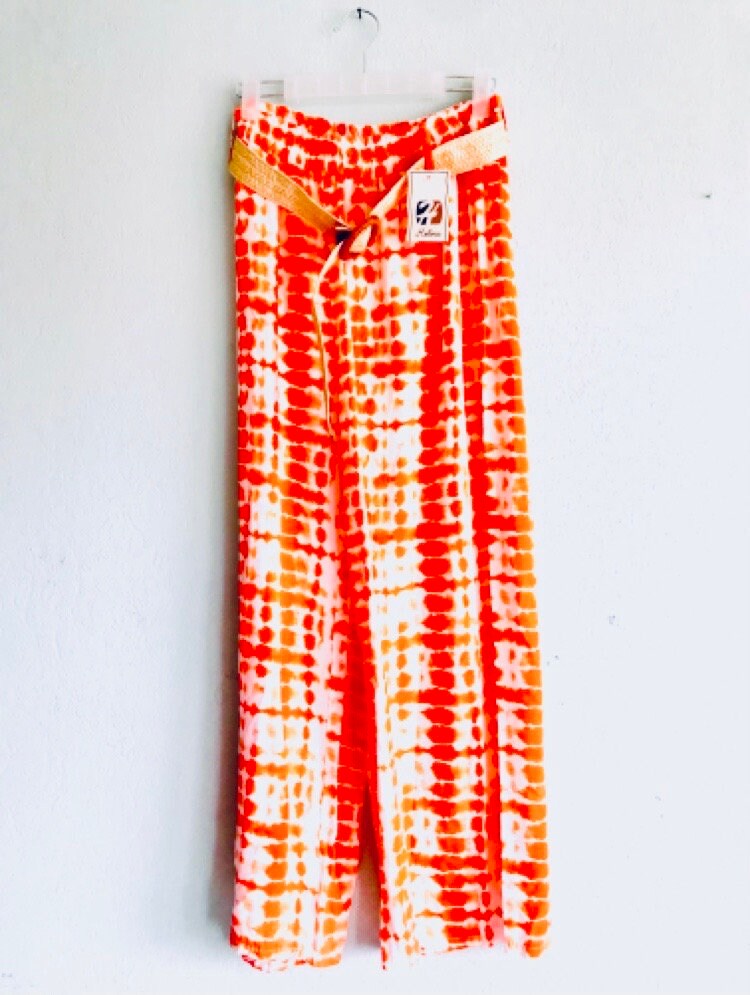 Boho Hose Batik Style Orange Boho Hose Batik Style Orange von AtelierRosita