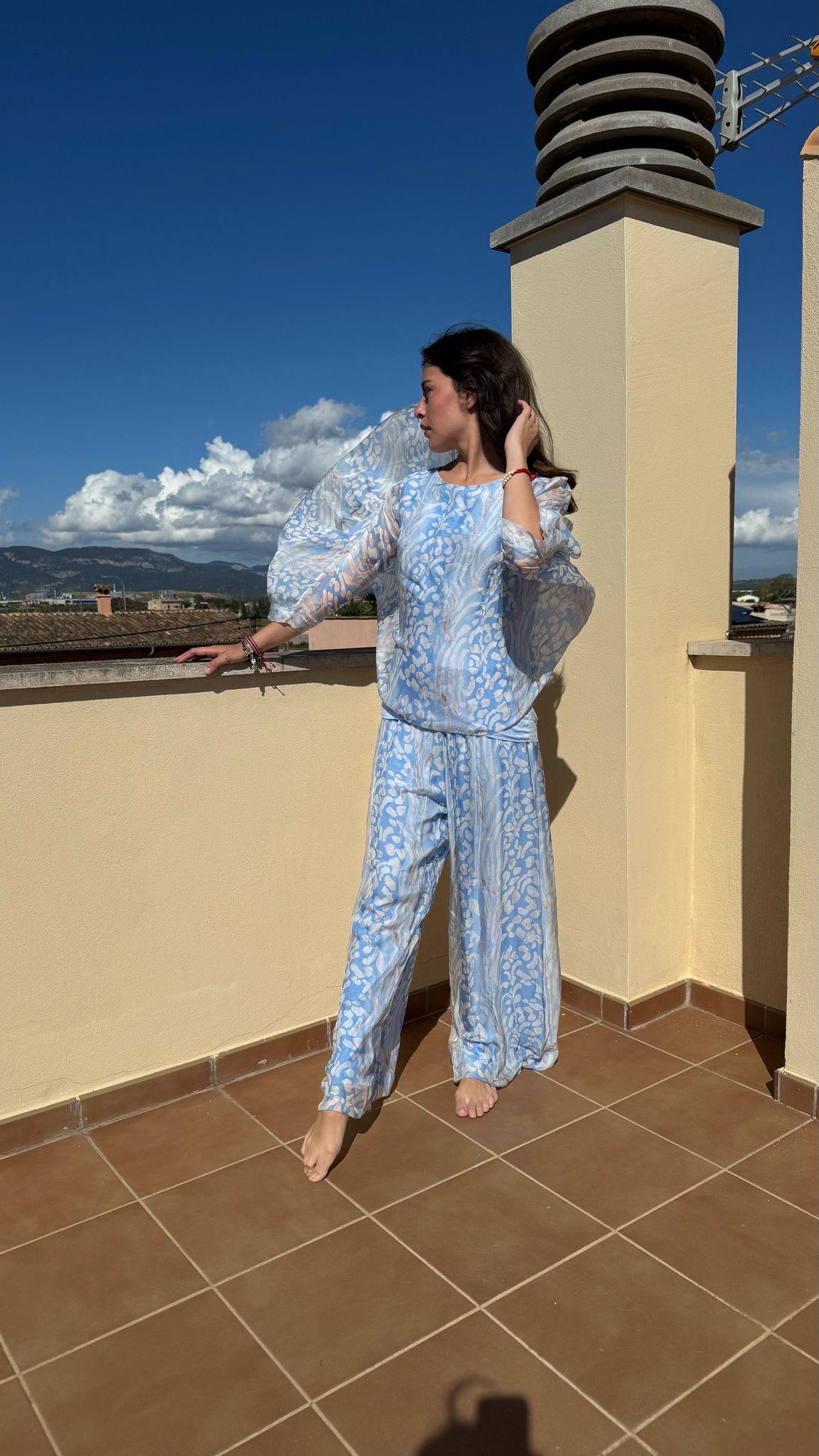 Ibiza Hosen Set Aus Seide von AtelierRosita