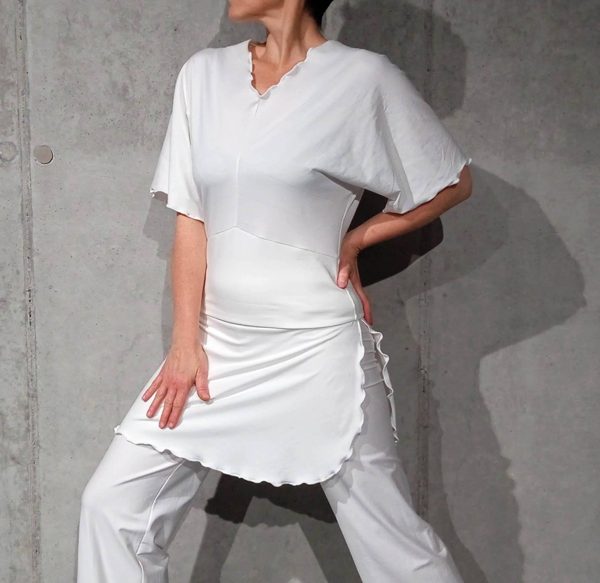 Kundalini Yoga Damentop - Kimono Aus Baumwollstretch von AtelierSadhanaShop