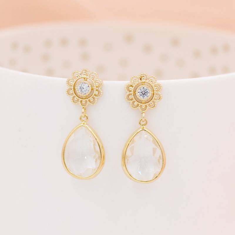 Verheiratete Ohrringe, Sibel, Ohrringe Blume Tropfen, Gold, Silberschmuck, Schmuck, Boho Verheiratete Ohrringe, Sibel, Ohrringe Blume Tropfen, Gold, Silberschmuck, Schmuck, Boho von AtelierSarahAime