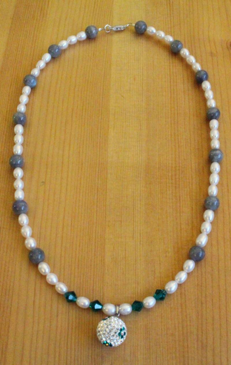 sterling Silber Halskette, Perlenkette, Halskette Für Frauen, Labradorit Swarovski Kristall Anhänger, Hochzeit sterling Silber Halskette, Perlenkette, Halskette Für Frauen, Labradorit Swarovski Kristall Anhänger, Hochzeit von AtelierSarahRachel