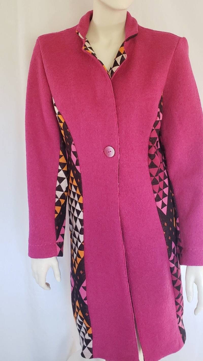 Lange Weste Aus Walkloden Und Bio-Jaquard von AtelierSchrill