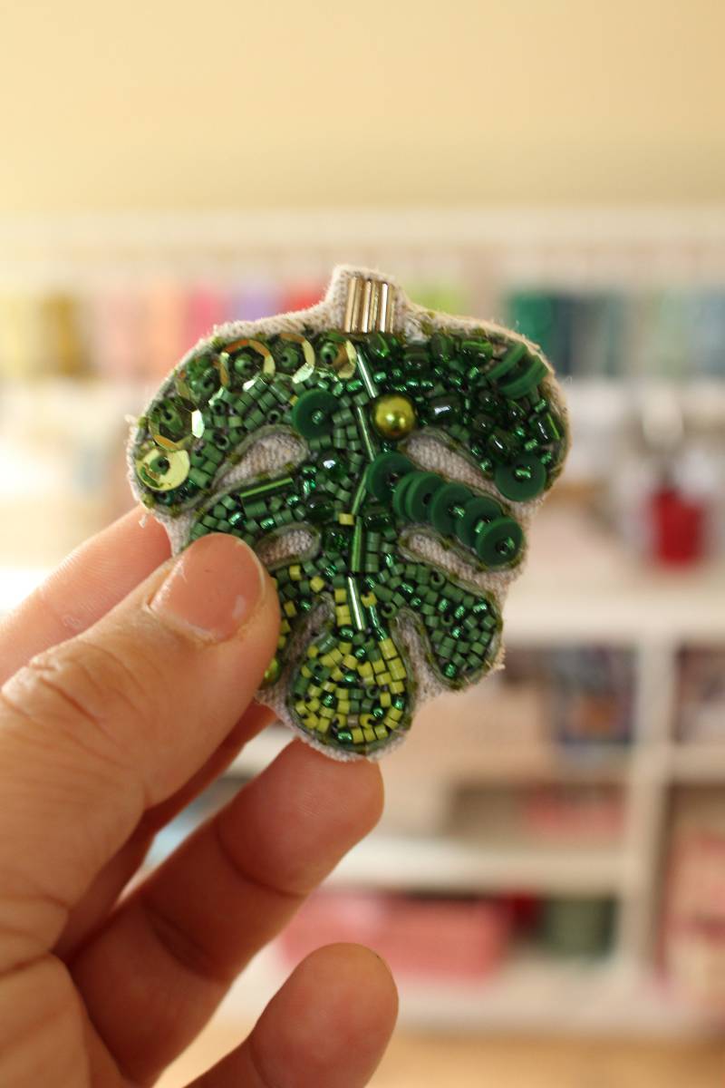 Brosche Blatt/Monstera Brosche Blatt/Monstera von AtelierSi