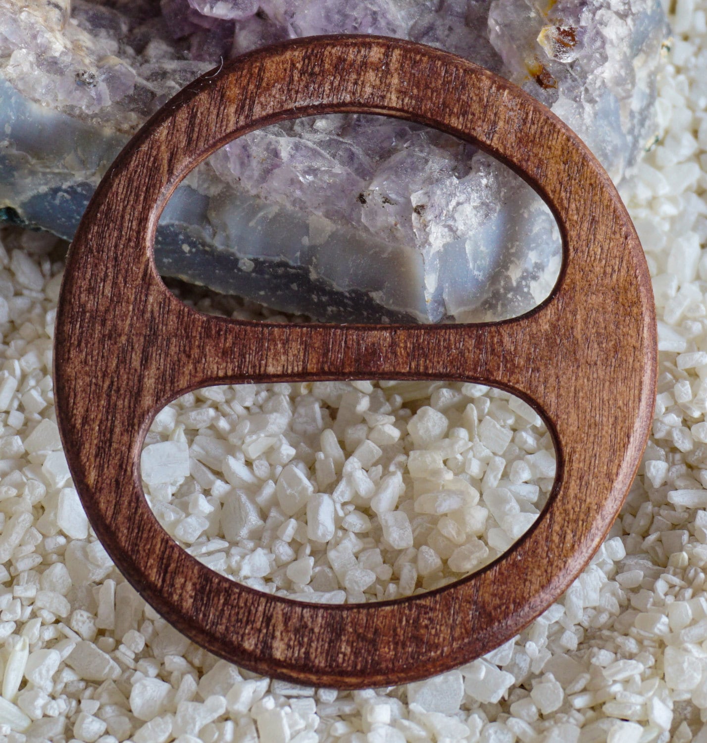 Schalring Aus Holz, Größe L, Ideal Für Leichte Und Schwerere Tücher Schals, Sehr Formschön Stabil von AtelierSinger