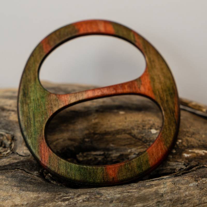 Schalring Aus Holz, Größe M, Ideal Für Leichte Und Schwerere Tücher Schals, Federleicht, Belastbar von AtelierSinger