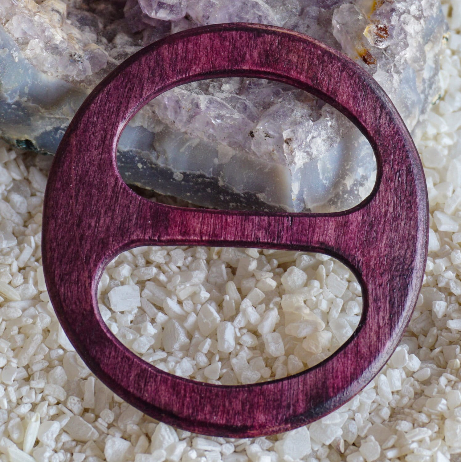 Schalring Aus Holz, Größe M, Ideal Für Leichte Und Schwerere Tücher Schals, Sehr Formschön Stabil von AtelierSinger