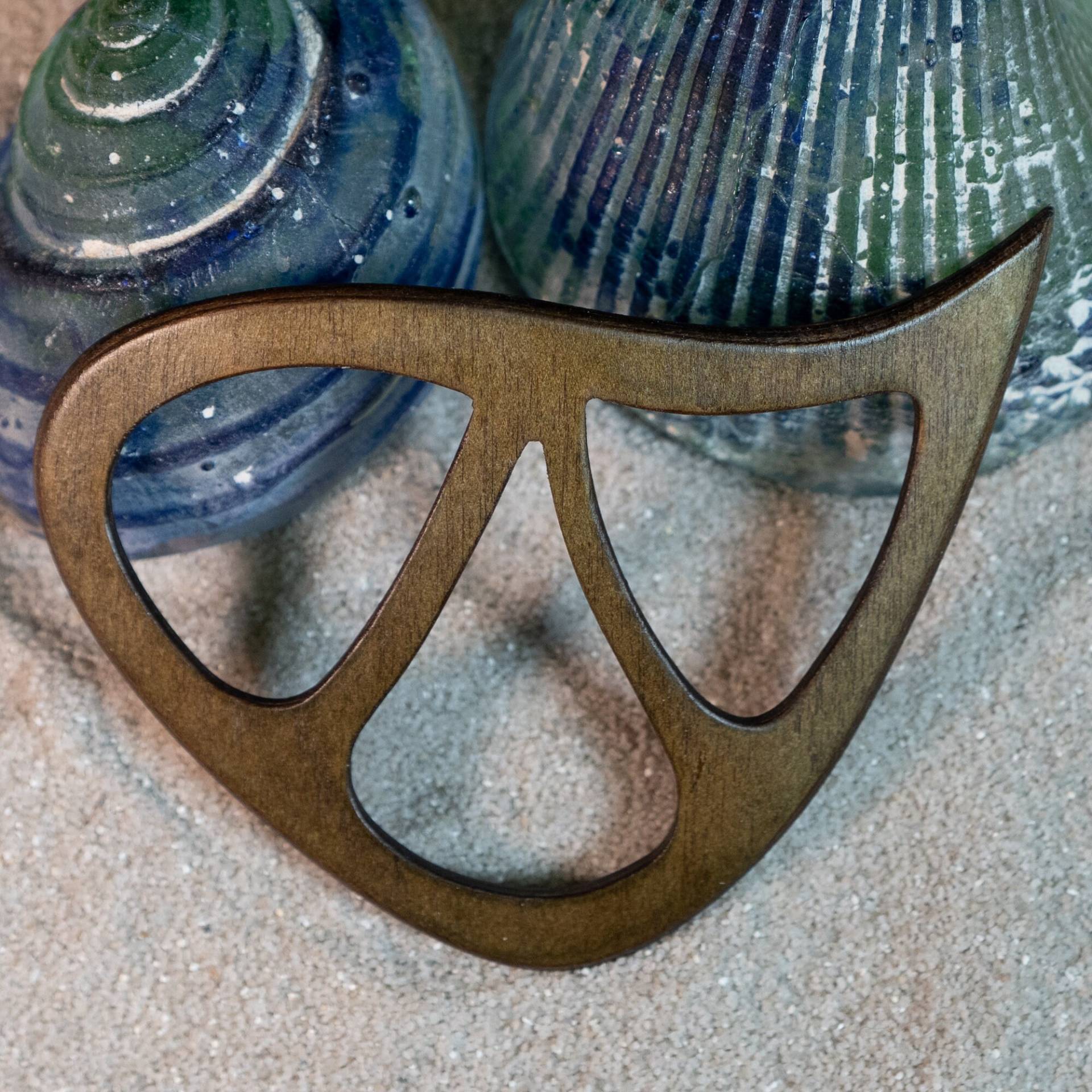 Schalring Aus Holz, Ideal Für Leichte Und Schwerere Tücher Schals, Sehr Formschön Stabil von AtelierSinger