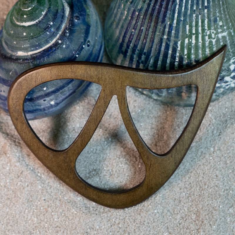 Schalring Aus Holz, Ideal Für Leichte Und Schwerere Tücher Schals, Sehr Formschön Stabil von AtelierSinger