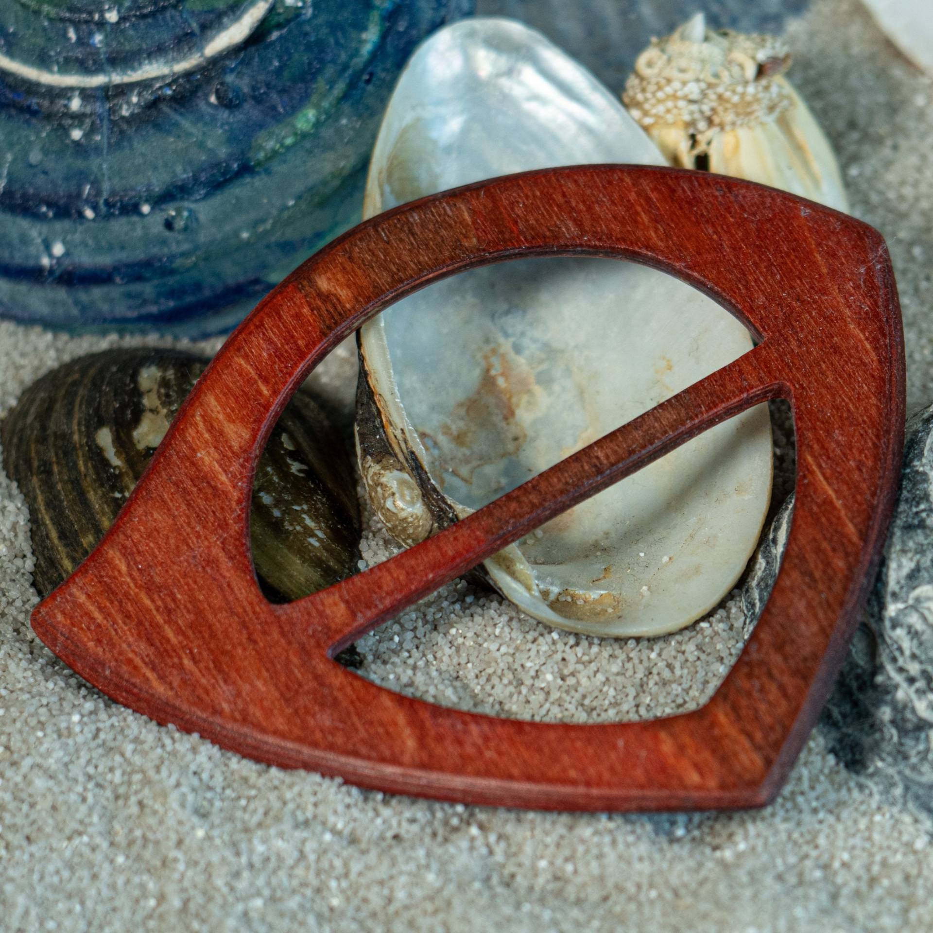 Schalring Aus Holz, Schalhalter, Tuchhalter, Handgemacht, Federleicht | Leichte Farbabweichungen Sind Möglich von AtelierSinger