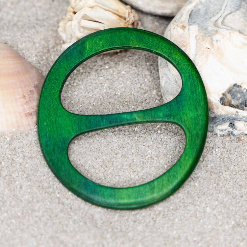 Tu 030122-03Tuchschließe Und Schalring Aus Formverleimtem Dünnen Birkenholz. 6-Schichtig Dadurch Sehr Bruchfest. Extrem Leichtes Unikat von AtelierSinger