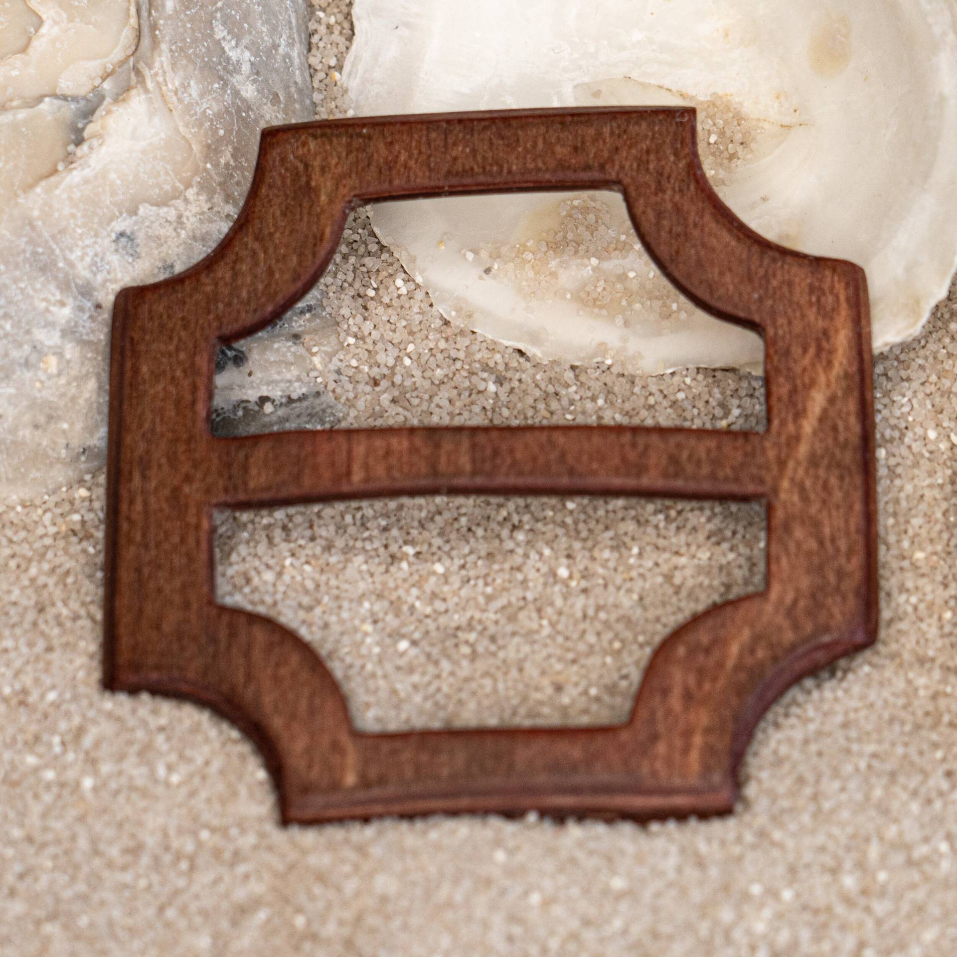 Tu 150122-02 Tuchschließe Und Schalring Aus Formverleimtem Dünnen Birkenholz. 6-Schichtig Dadurch Sehr Bruchfest. Extrem Leichtes Unikat von AtelierSinger