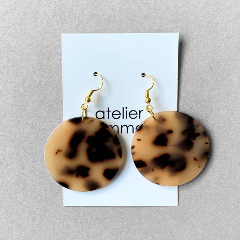 Leo Ohrringe, Leoparden Schmuck, Statement Ohrringe von AtelierSommer