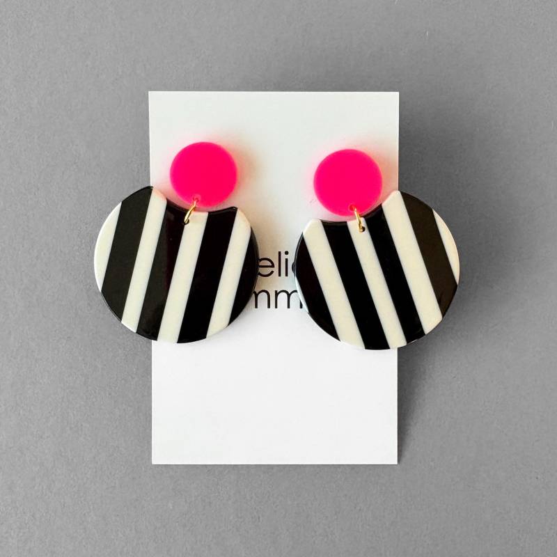 Ohrringe Sw Neon, Ohrstecker, Schmuck, Statement von AtelierSommer