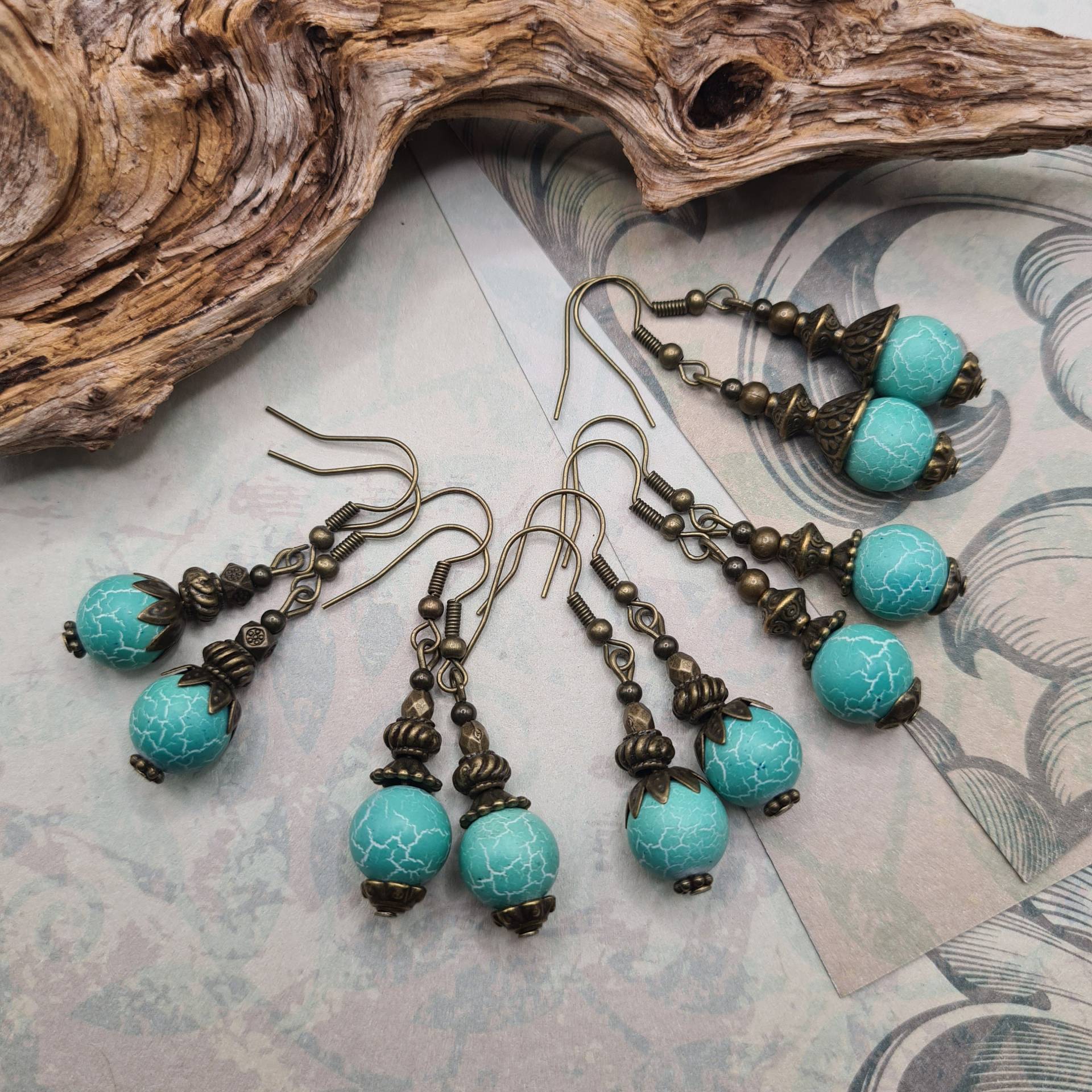 Hängeohrringe Mit Blauem Jaspis Hängeohrringe Mit Blauem Jaspis von AtelierSonnenfaenger