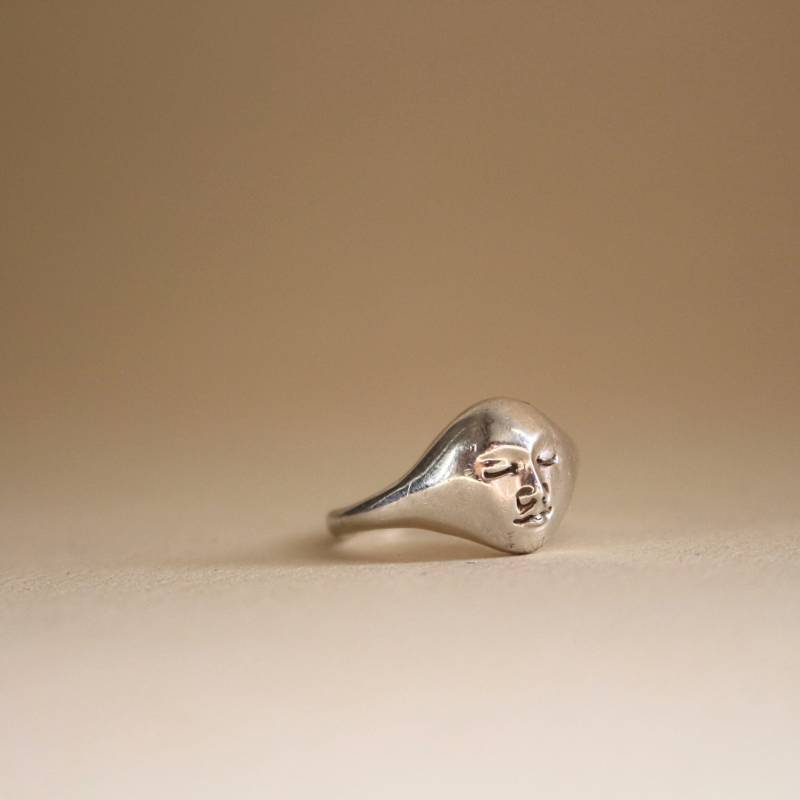 Bague Mondstein Und Silber Sterling von AtelierTiuh