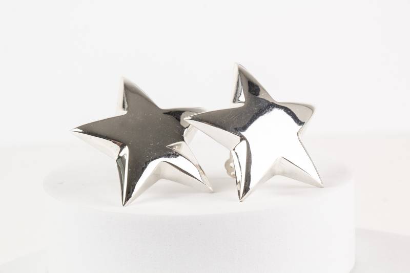 Ohrklemmen Sterling Silber Stern von AtelierZurLinde