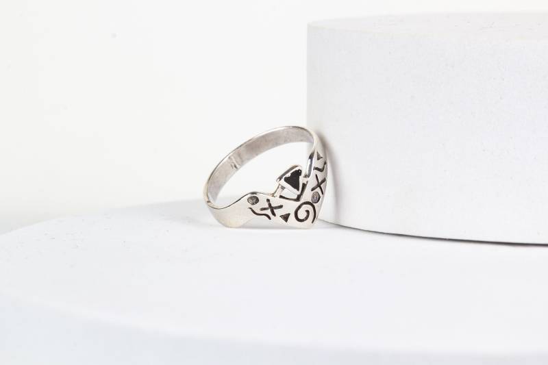 Ring Onyx Edelstein Sterling Silber von AtelierZurLinde