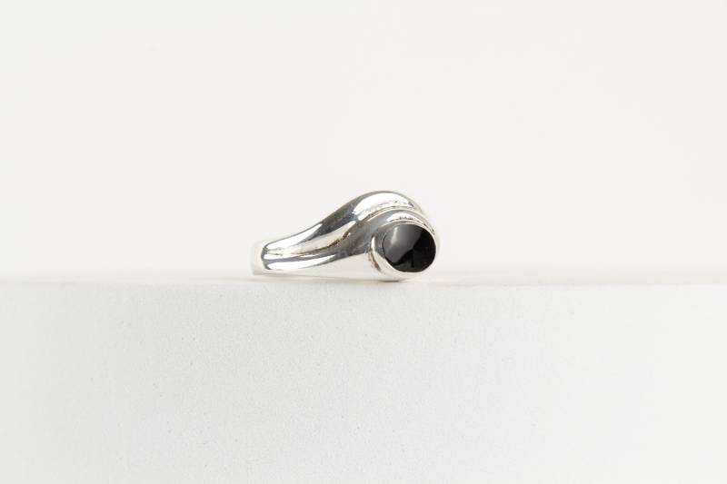 Ring Onyx Edelstein Sterling Silber von AtelierZurLinde