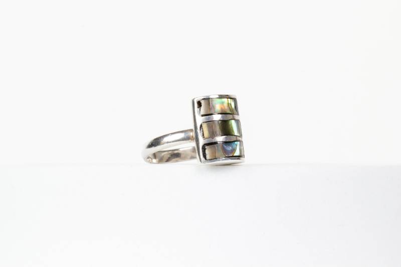 Ring Perlmutt Edelstein Sterling Silber von AtelierZurLinde