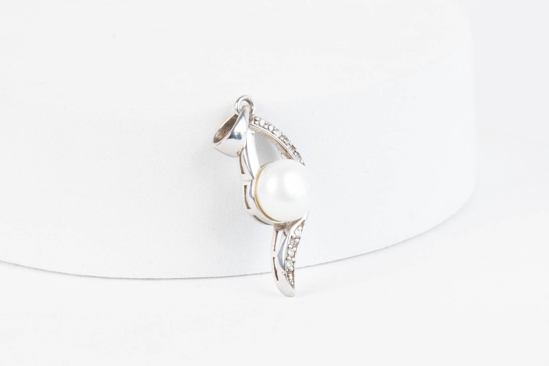 Vintage Sterling Silber Anhänger Perle von AtelierZurLinde