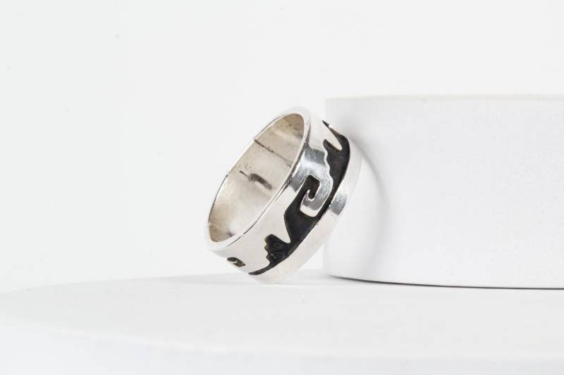 sterling Silber Ring Mexico Massiv 925 Relief sterling Silber Ring Mexico Massiv 925 Relief von AtelierZurLinde