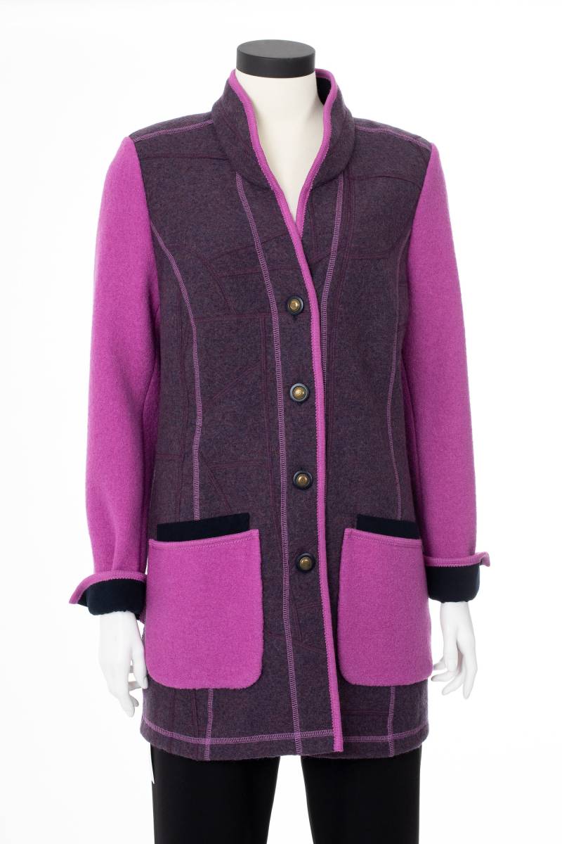 Kurzmantel 100% Schurwolle - Walk Gr. 40 von AtelierbyLaube