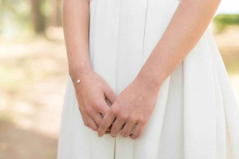 Brautarmband Mit Süßwasserperle Oder Perlmuttperle „Lidia" von AtelierdeSylvie