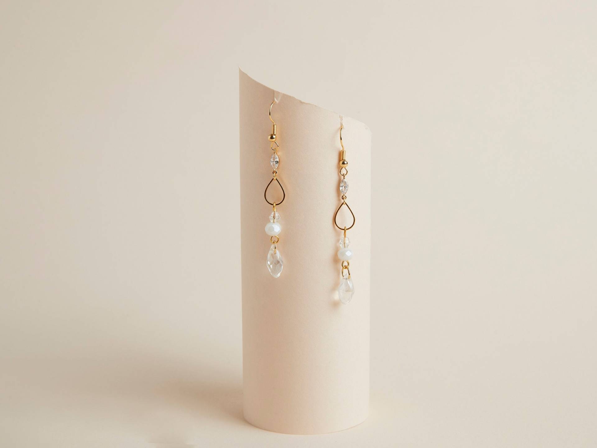 Boucles D'oreilles Gouttes Et Perles - Boucles De Mariage Boucles D'oreilles Gouttes Et Perles - Boucles De Mariage von Atelierquatrepoint