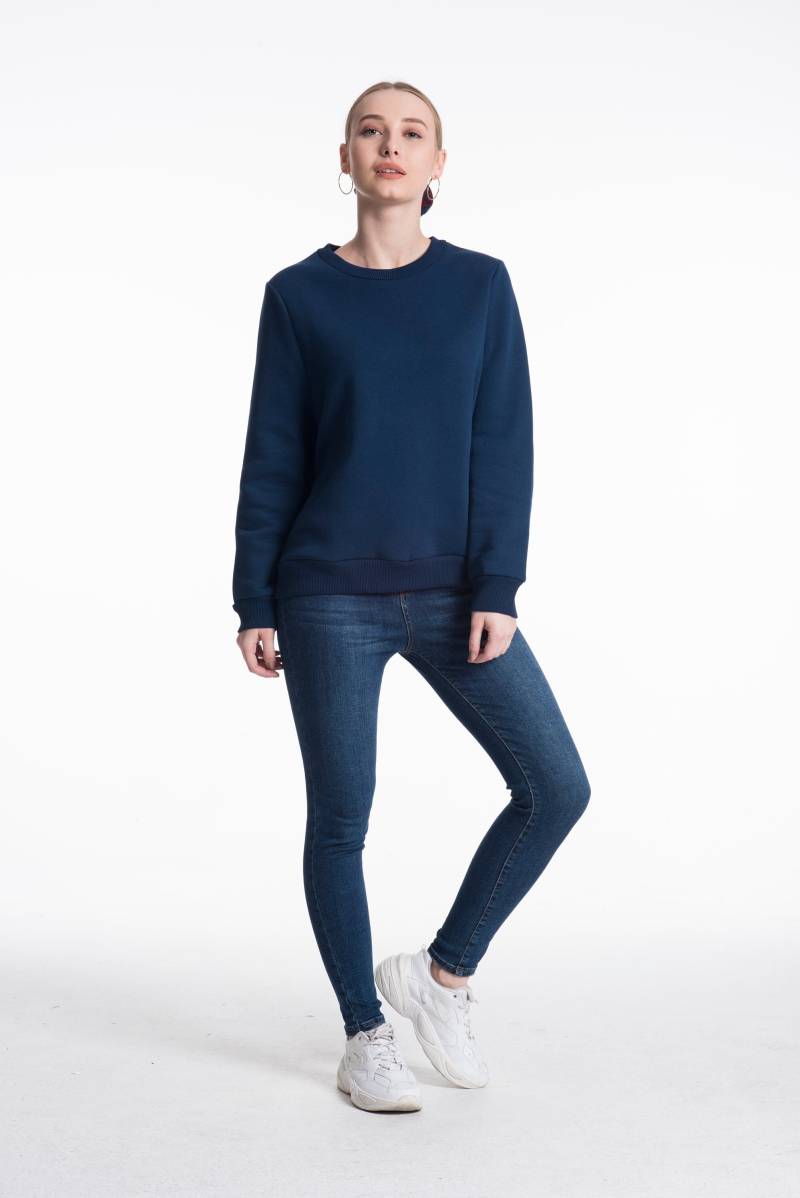 Unisex Royal Blue Sweatshirt Übergroße Baumwollmischung Unisex Royal Blue Sweatshirt Übergroße Baumwollmischung von AtenLdn