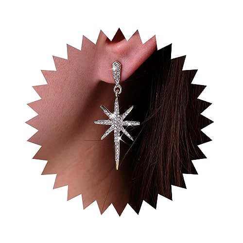 Atentuyi Boho Gold Starburst Ohrringe Diamant Starburst Tropfen Ohrringe Funkelnde Kristall Ohrringe Strass Ohrringe Baumeln Ohrringe Tropfen Cz Ohrringe Aussage Ohrringe Schmuck Für Frauen Mädchen von Atentuyi